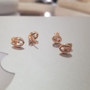 LUXURY ELEGANT GF HOLLOW EARRINGS 8MM